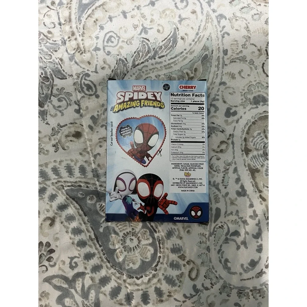 Disney Junior Spidey & Friends Valentine Lollipops & Cards Cherry 12